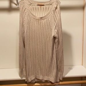 Beautiful Long sleeve open cable knit sweater